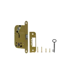 Recessed lock. 2014+0045. brown