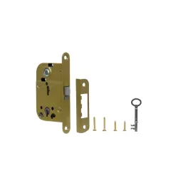 Recessed lock. 2014+0068. brown