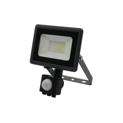 Āra prožektors LED 20W 1600lm IP65 ar kustības sensoru