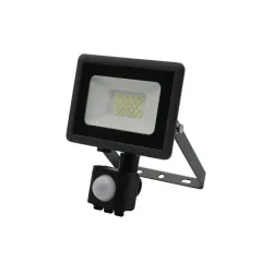 Прожектоp с датчиком движения, крепится на стену Okko E011EI E011EIS, 20 Вт, 1600 лм, 4000 °К, IP65, черный цв.
