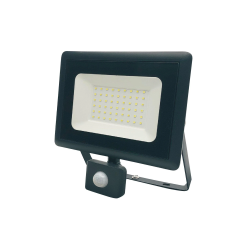 Āra prožektors LED 50W 4250lm IP65 ar kustības sensoru