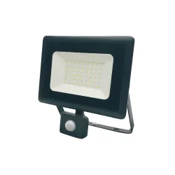 Āra prožektors LED 50W 4250lm IP65 ar kustības sensoru