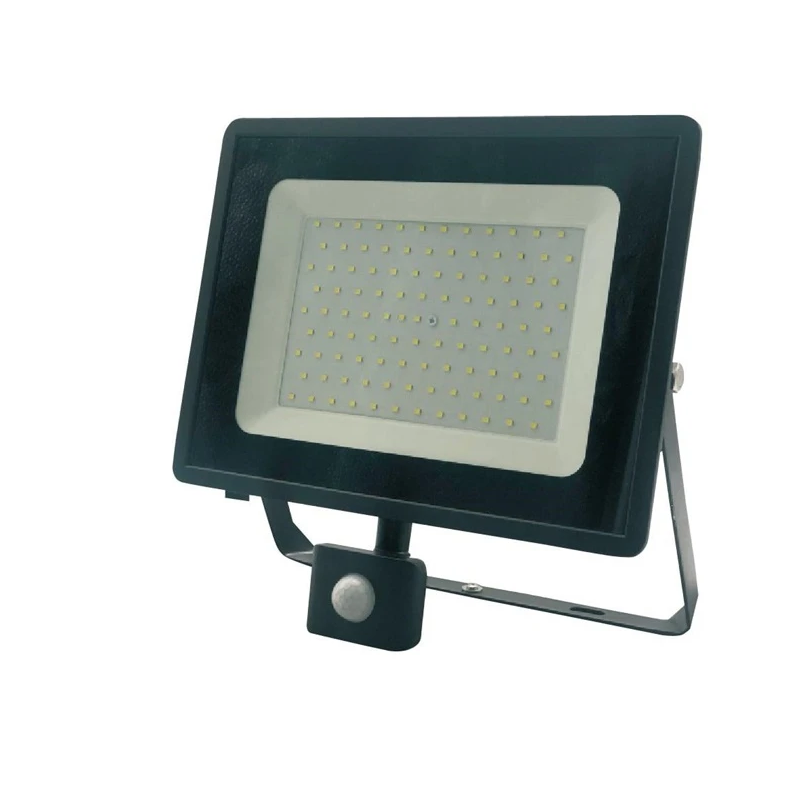 Āra prožektors LED 100W 8500lm IP65 ar kustības sensoru