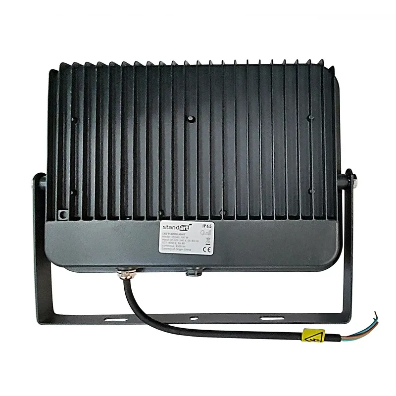 Prožektors bez kustības sensora, stiprināms pie sienas Standart E024EI E024EI, 100 W, 8500 lm, 4000 °K, IP65, pelēka krās.