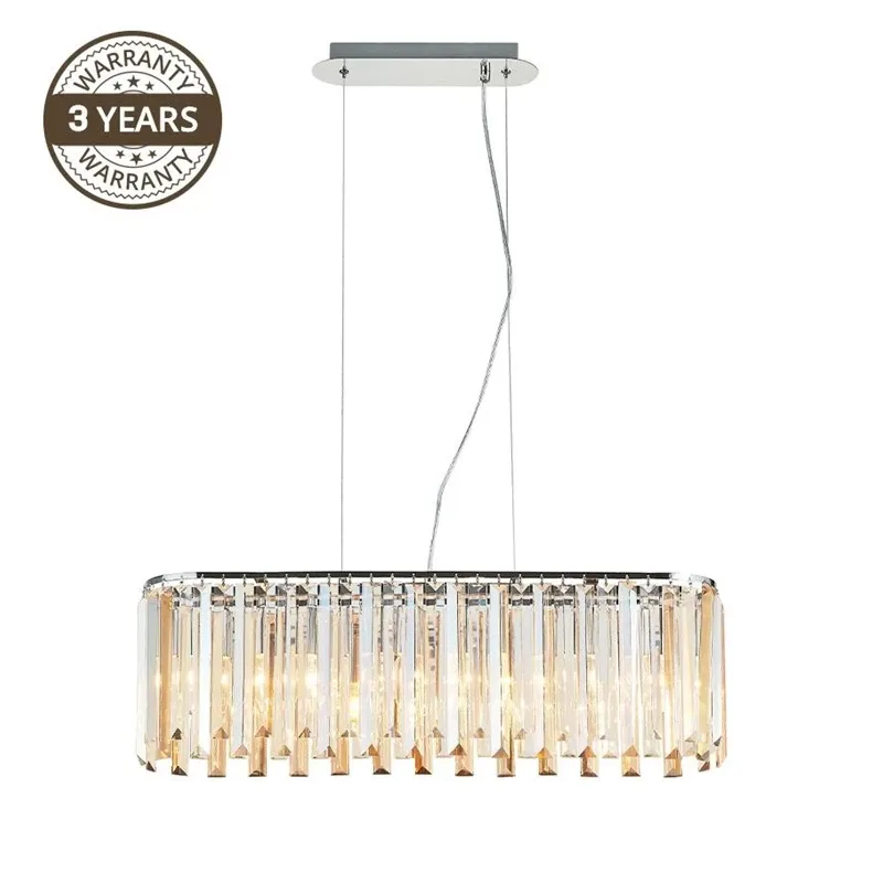 Izcilais lustra DOMOLETTI DROPS 20031P. 5 × 40 W. E14