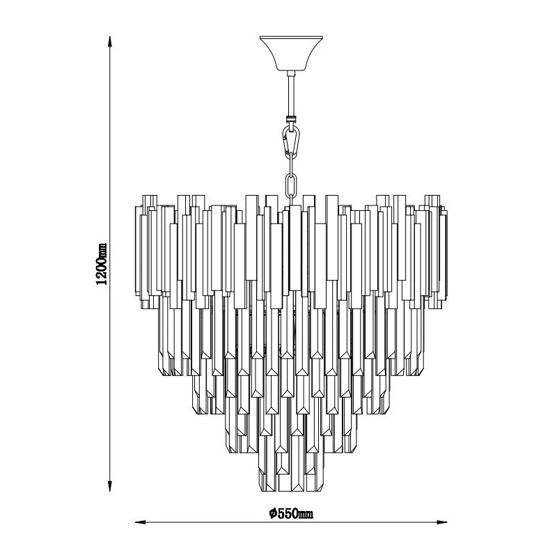 Lampa gr. domoletti sanna 19115l 8x40w