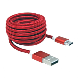 Sbox USB- Micro USB M-M 1.5m USB-10315R red