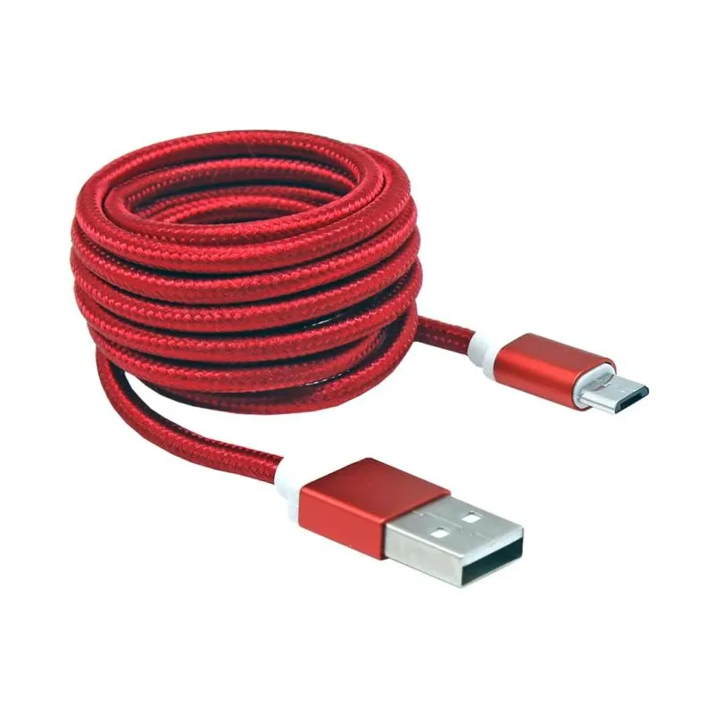 Sbox USB- Micro USB M-M 1.5m USB-10315R red