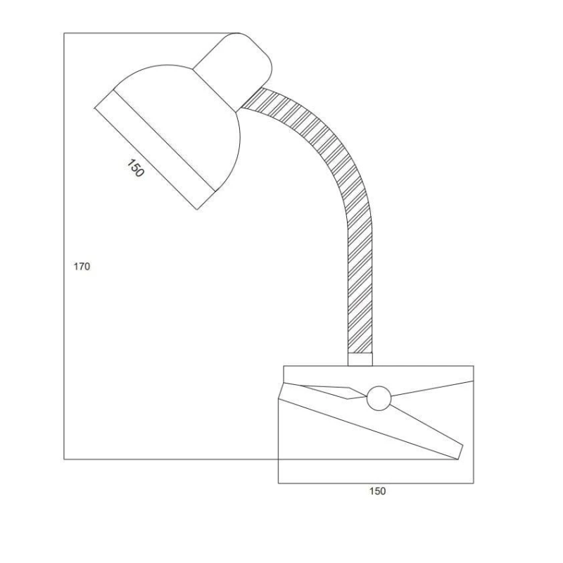 Galda lampa okko paloxyt315-wh. 40w. e27