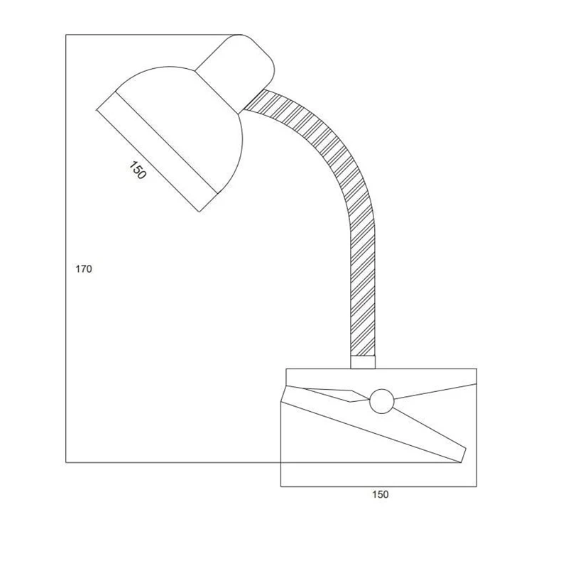 Galda lampa okko paloxyt315-bk. 40w. e27