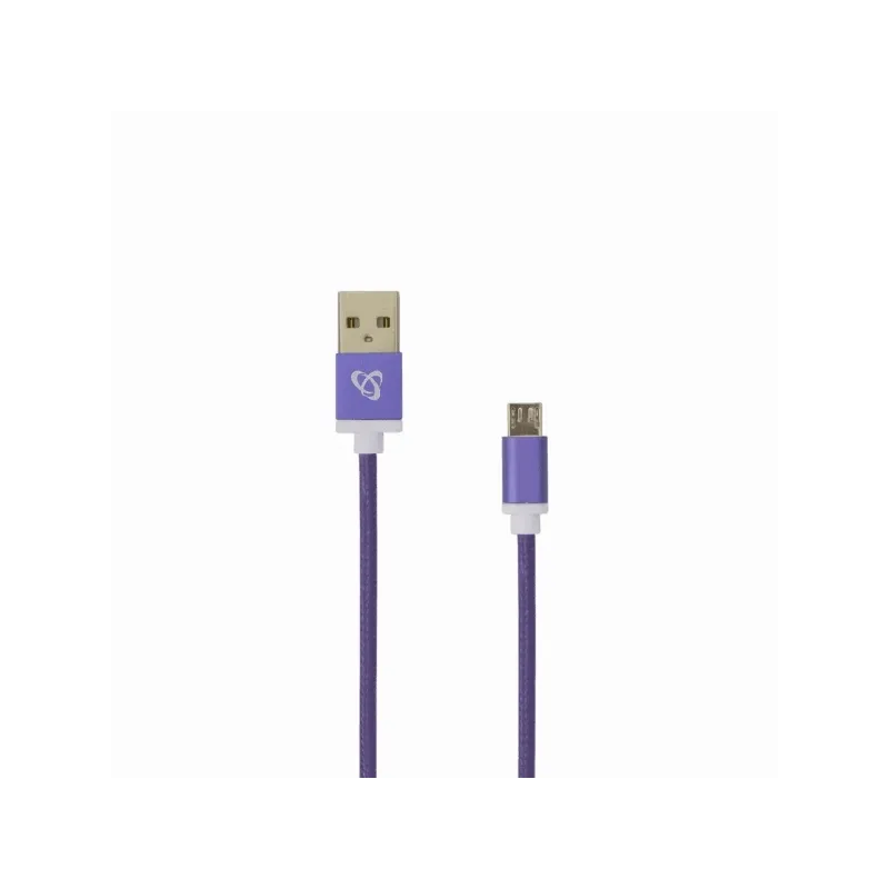 Sbox USB- Micro USB M-M 1m USB-10315U plum purple