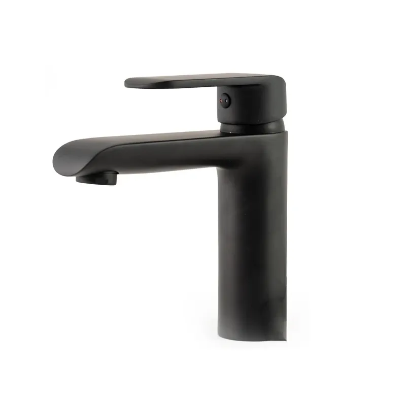 Izlietņu jaucējkrāns Thema Lux DF123 Black DF12301-1, matēts melns