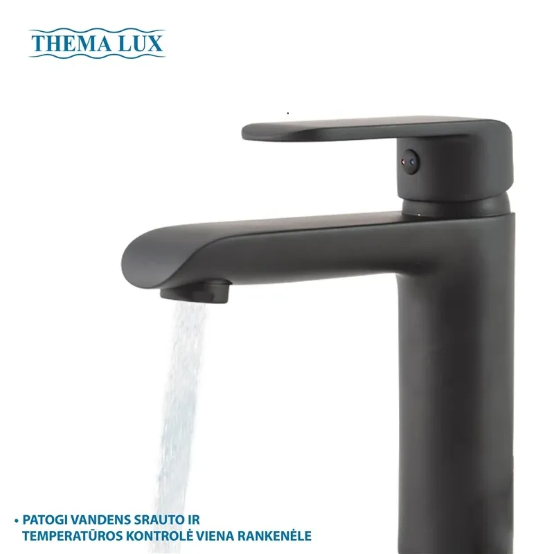 Valamusegisti Thema Lux DF123 Black DF12301-1, matt must v.