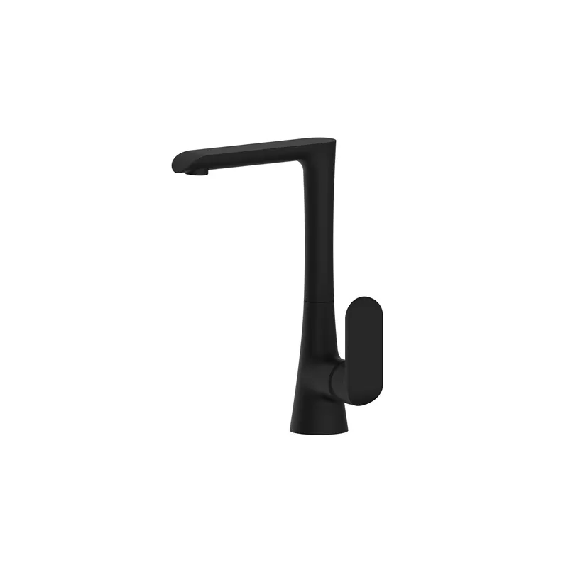 Virtuves jaucējkrāns Thema Lux DF123 Black DF12308, melna krās.