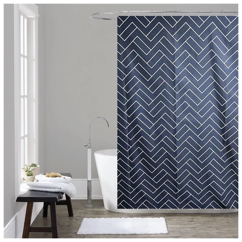 Dušas aizkars Domoletti CY-182576H, zila krās., 180 cm x 180 cm