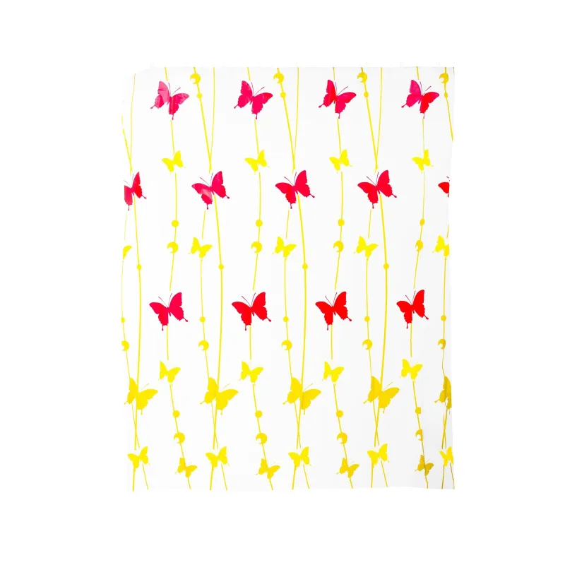 Dušas aizkars Thema Lux ZHY055-1, balta krās.-daudzkrāsaina, 180 cm x 180 cm