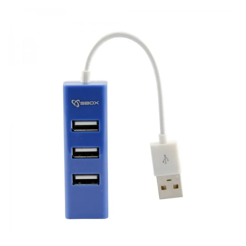 Sbox H-204 USB 4 Ports USB HUB Blueberry Blue