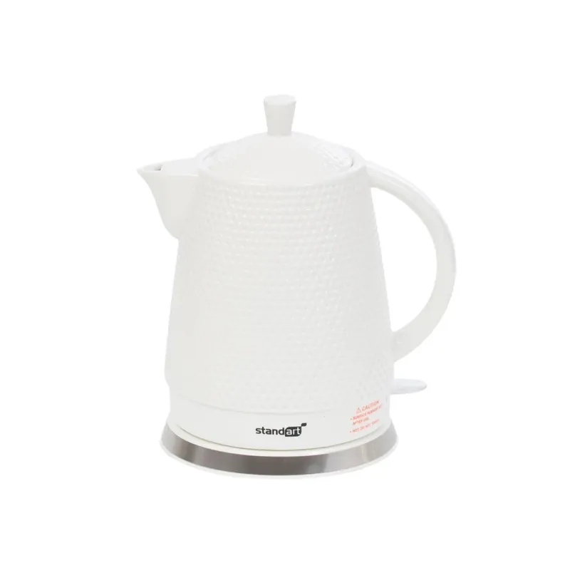 Elektriskā tējkanna Standart LG-CW15-3, 1.5 l, balta krās.
