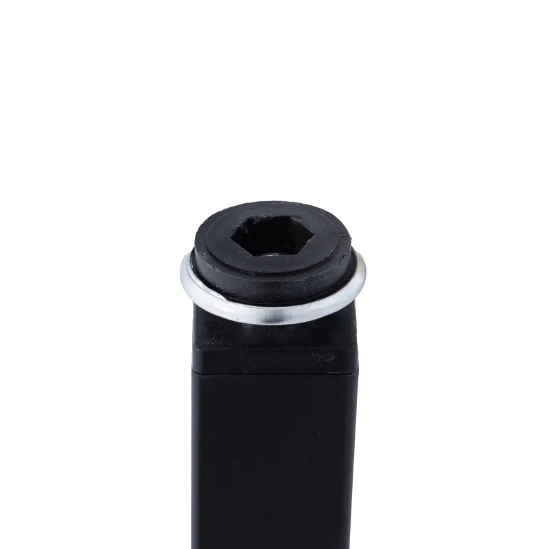 Мебельная ножка Haushalt FT-517, чёрная, 25 мм x 25 мм x 150 мм