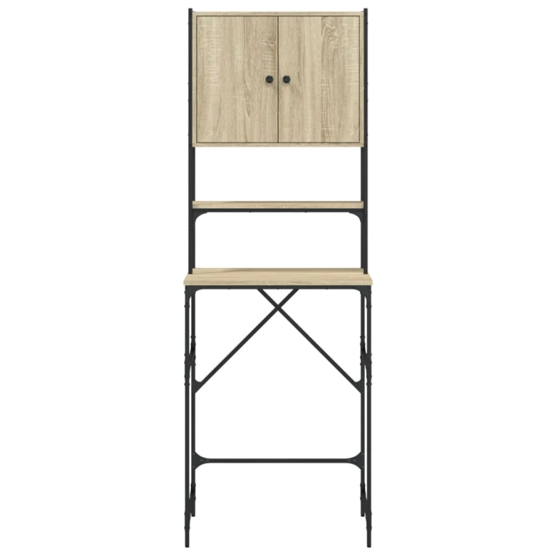 vidaXL veļasmašīnas skapītis, 68x48,5x194 cm, ozolkoka krāsa