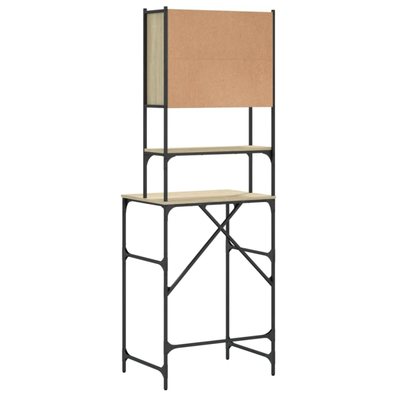 vidaXL veļasmašīnas skapītis, 68x48,5x194 cm, ozolkoka krāsa