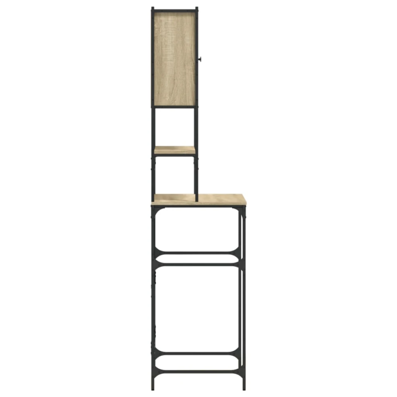 vidaXL veļasmašīnas skapītis, 68x48,5x194 cm, ozolkoka krāsa