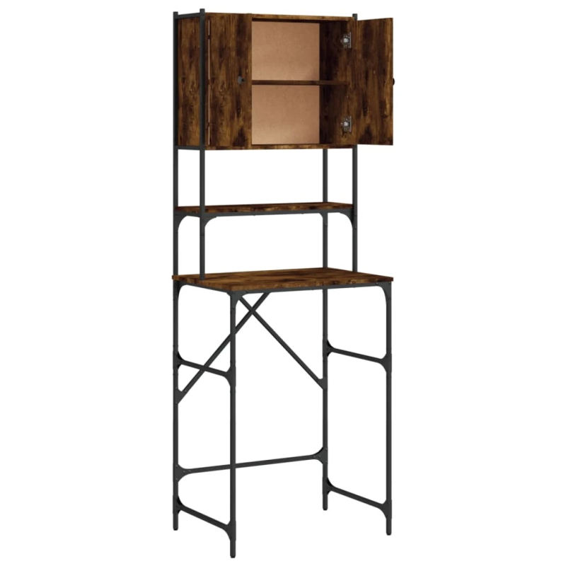 vidaXL veļasmašīnas skapītis, ozolkoka krāsa, 68x48,5x194 cm