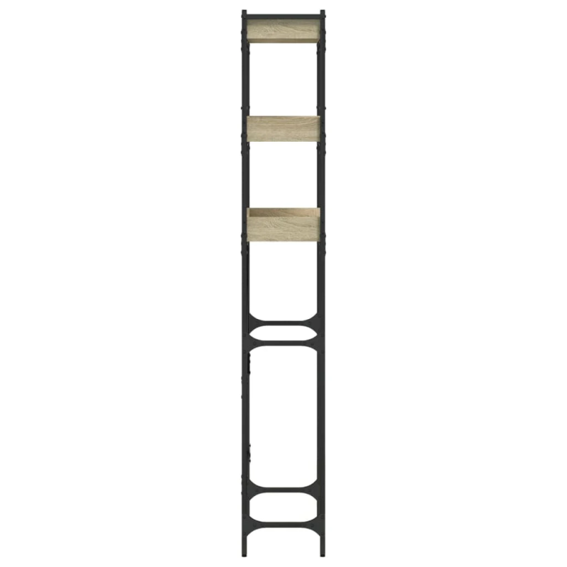 vidaXL veļasmašīnas plaukts, ozolkoka, 67x25x163 cm, inženierijas koks