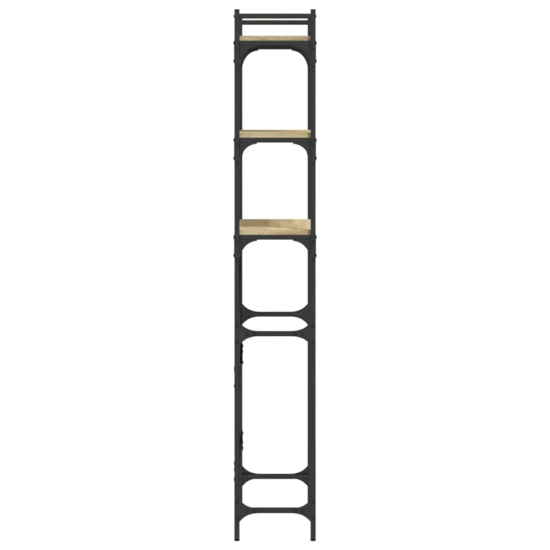 vidaXL veļasmašīnas plaukts, ozolkoka, 67x25x163 cm, inženierijas koks