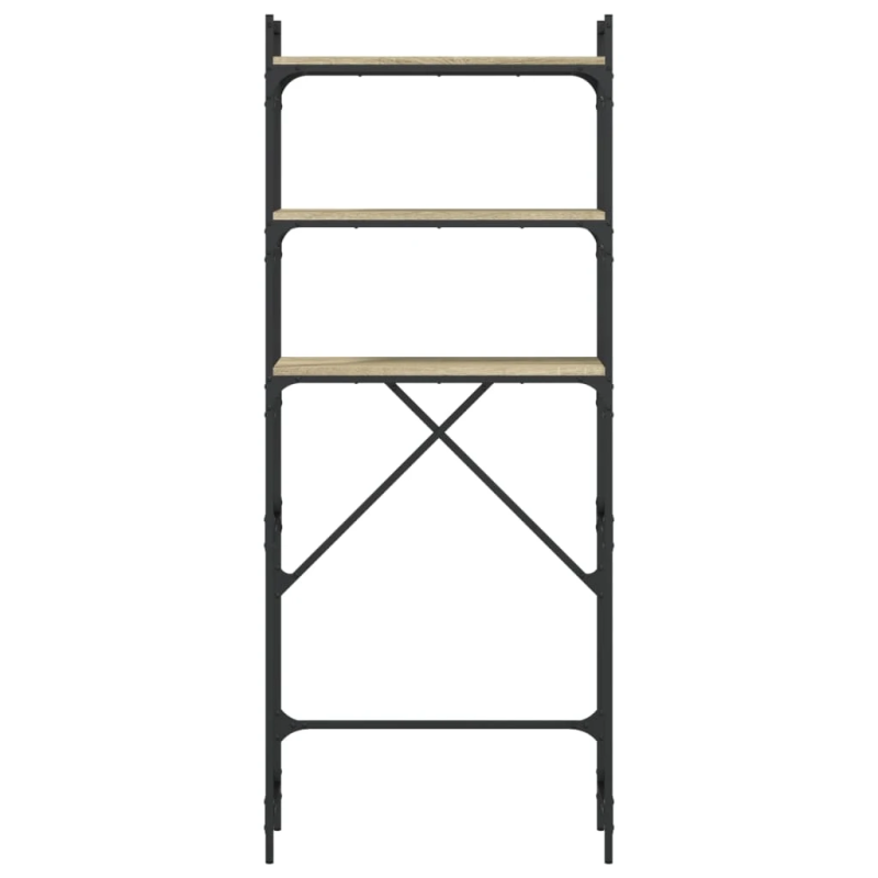 vidaXL veļasmašīnas plaukts, ozolkoka, 67x25x163 cm, inženierijas koks