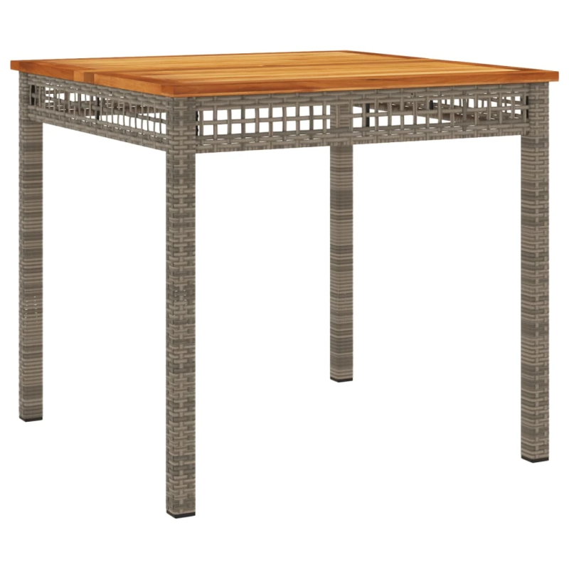 vidaXL 3-daļīgs dārza mēbeļu komplekts, matrači, pelēka PE rotangpalma