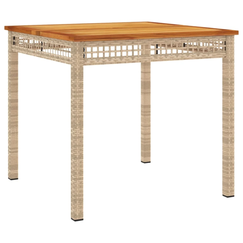 vidaXL 5-daļīgs dārza mēbeļu komplekts, matrači, bēša PE rotangpalma