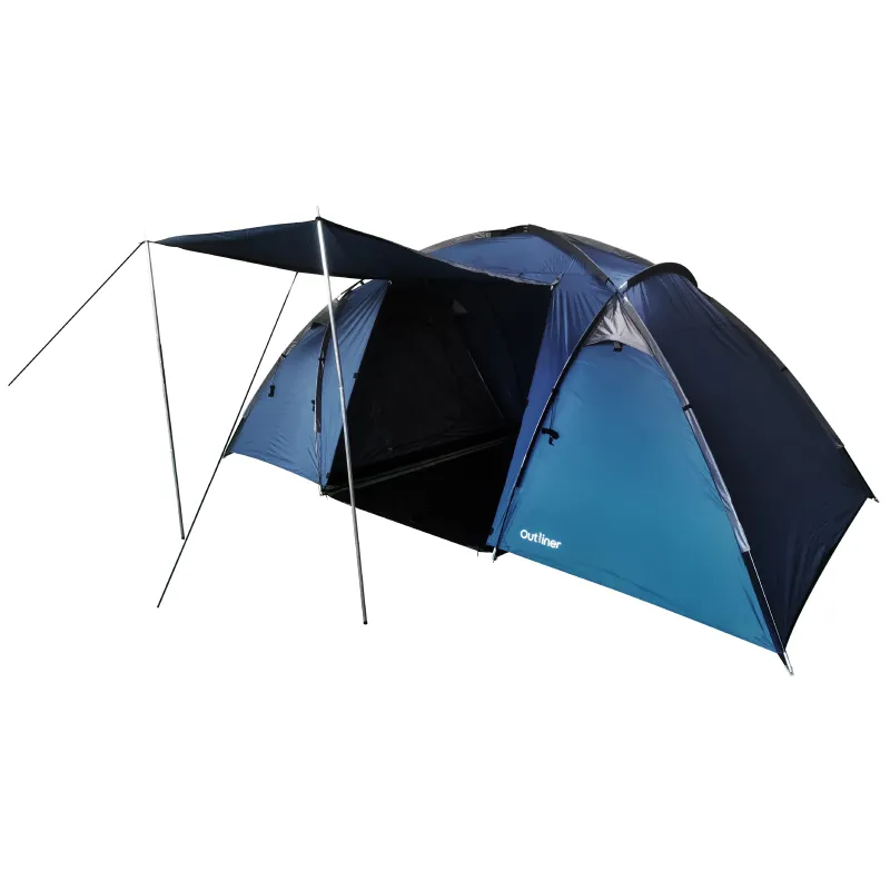Četrvietīga telts Outliner RD-T26B, zila krās., 460 cm x 240 cm x 180 cm