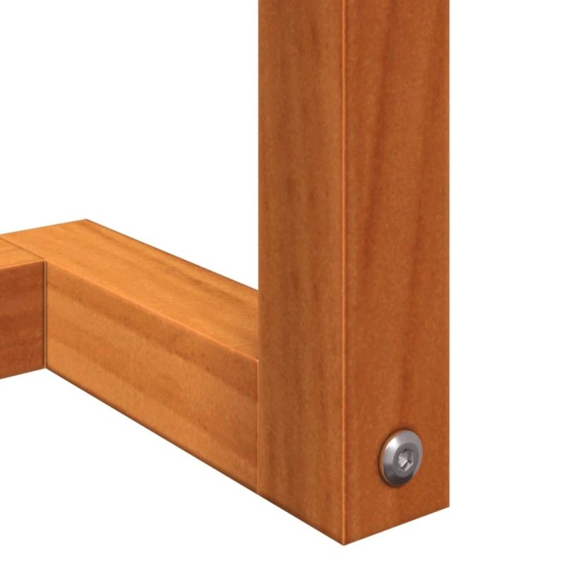 vidaXL dvieļu pakaramais, vaska brūns, 23x18x90 cm, priedes masīvkoks