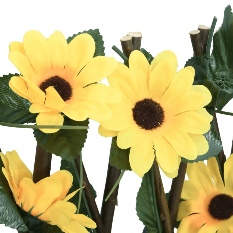 vidaXL mākslīgās efejas špalera, paplašināma, dzeltena, 180x60 cm