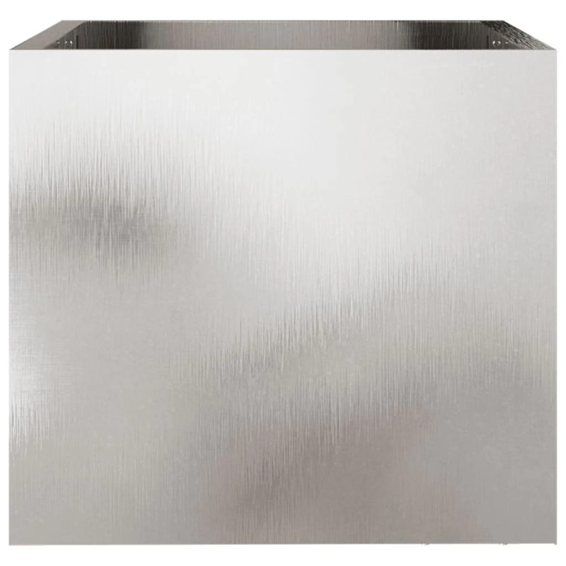 vidaXL puķu kastes, 2 gab., sudrabainas, 32x30x29 cm, tērauds