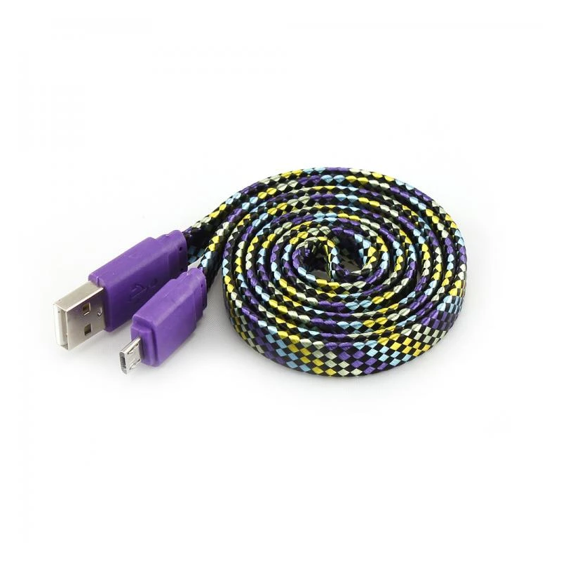 Sbox USB- Micro USB 2.0 M-M 1m colorfull blister purple
