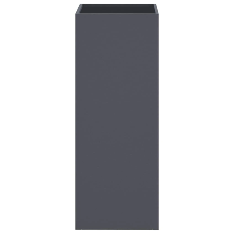 vidaXL puķu kaste, pelēka, 32x29x75 cm, tērauds