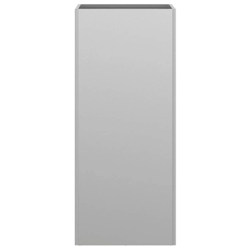 vidaXL puķu kaste, sudrabaina, 32x29x75 cm, cinkots tērauds