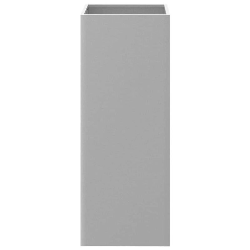 vidaXL puķu kaste, sudrabaina, 32x29x75 cm, cinkots tērauds