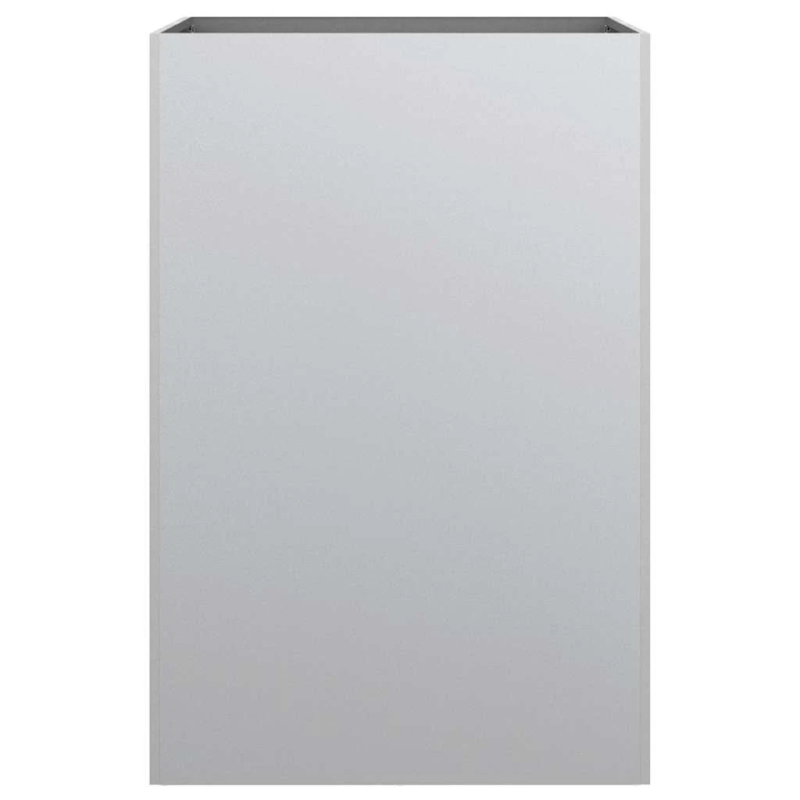 vidaXL puķu kaste, sudrabaina, 52x48x75 cm, cinkots tērauds