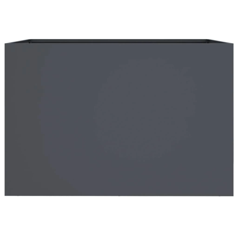 vidaXL puķu kaste, pelēka, 62x40x39 cm, tērauds