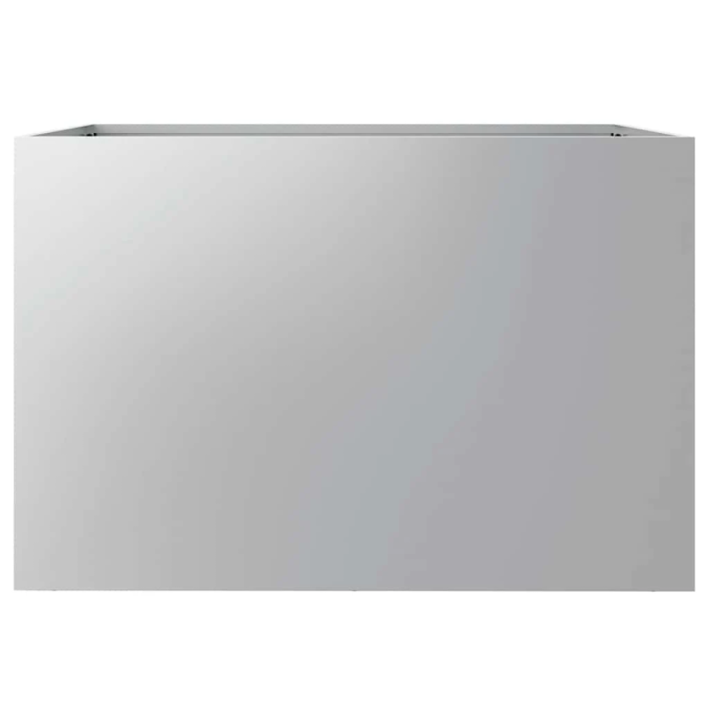 vidaXL puķu kaste, sudrabaina, 62x47x46 cm, cinkots tērauds