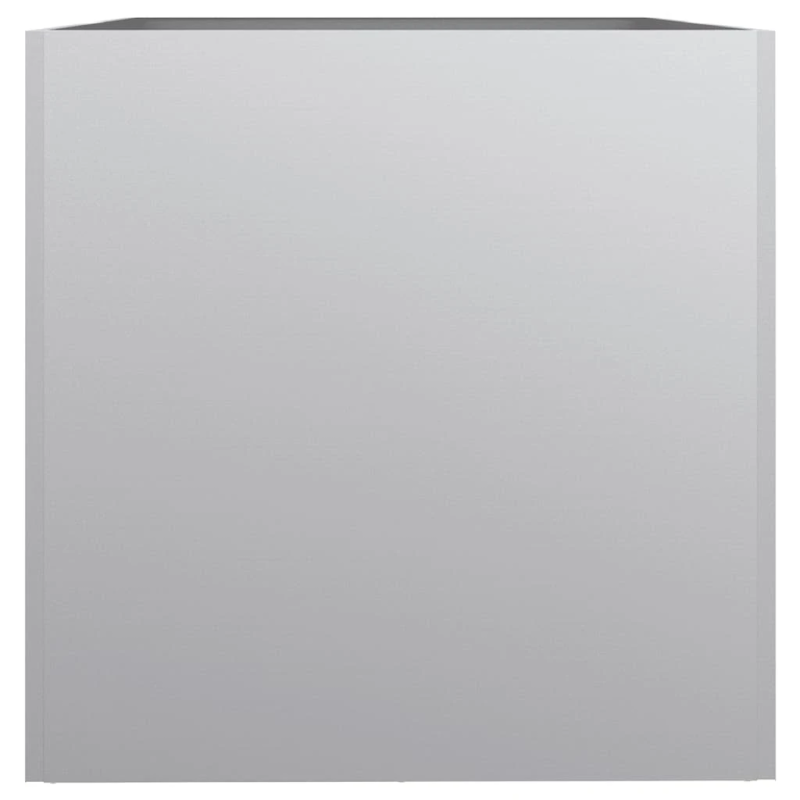 vidaXL puķu kaste, sudrabaina, 62x47x46 cm, cinkots tērauds