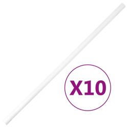 vidaXL kabeļu kanāli ar klipšiem, DIA20 mm, 10 m, PVC