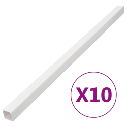 vidaXL kabeļu kanāli, 60x60 mm, 10 m, PVC