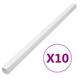 vidaXL kabeļu kanāli, 100x60 mm, 10 m, PVC