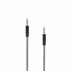 Sbox AUX Cable 3.5mm To 3.5mm Blackberry Black 3535-1.5B