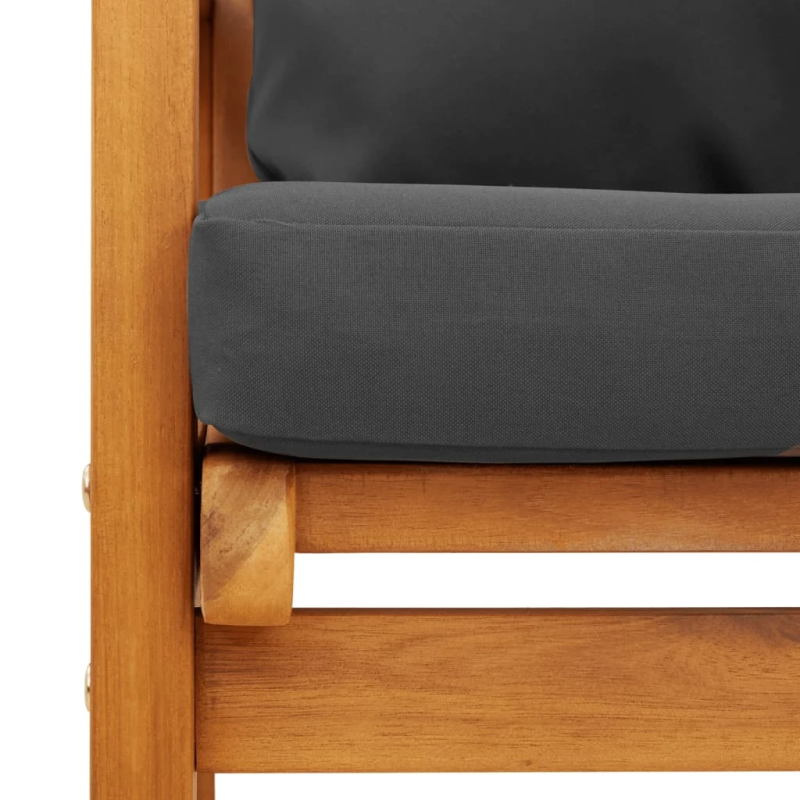 vidaXL 3-osaline aiamööbli komplekt patjadega, akaatsiapuit