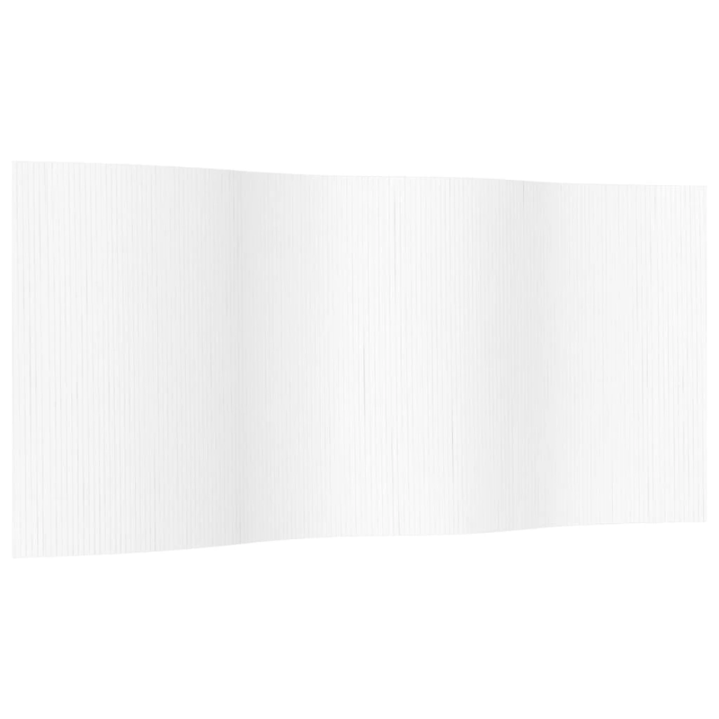 vidaXL istabas aizslietnis, balts, 165x400 cm, bambuss